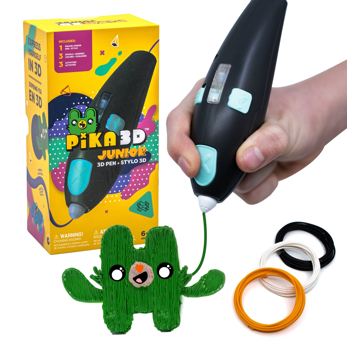 PiKA3D Junior 3D Printing Pen for Kids Ages 6+ (LOW STOCK)