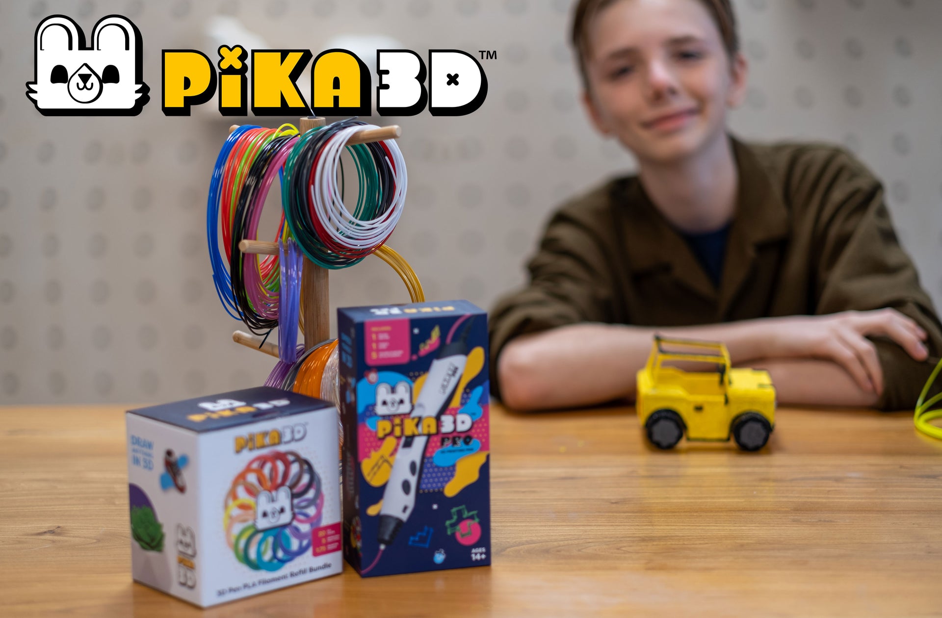  PIKA3D PRO - Bolígrafo de impresión 3D, incluye bolígrafo 3D, 5  colores de repuesto de filamento PLA con guía de plantilla y manual de  usuario (idioma español no garantizado), color blanco 