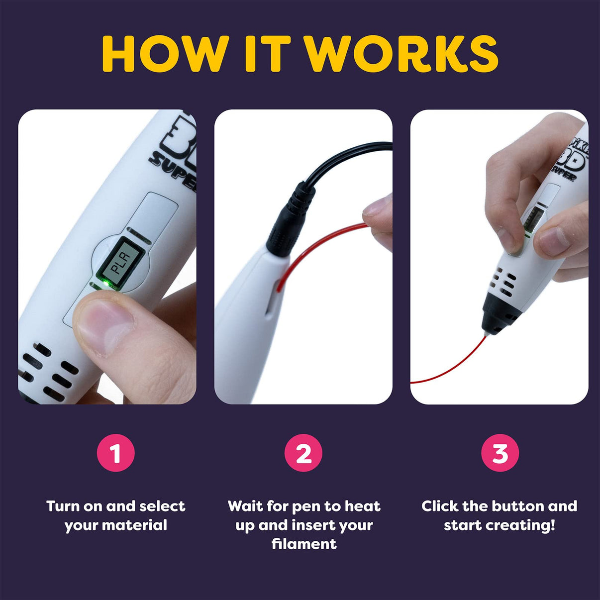 PIKA3D SUPER 3D Printing Pen for young creators PiKA3D