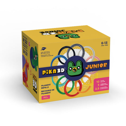 PIKA3D PRO - Bolígrafo de impresión 3D, incluye bolígrafo 3D, 5 colores de  repuesto de filamento PLA con guía de plantilla y manual de usuario (idioma